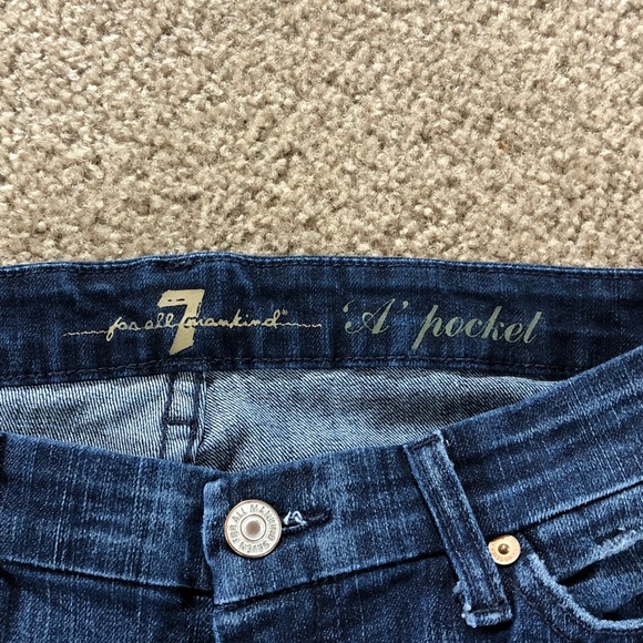 7 For All Mankind “A” Pocket Jeans Size 28 - Picture 4 of 6